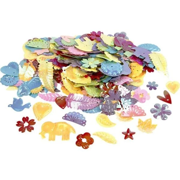 Blandet Pailletter - 30 Gram
