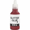 Rød Glitterlim