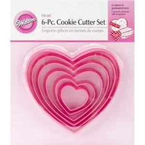 Udstikker - 6 stk hjerter