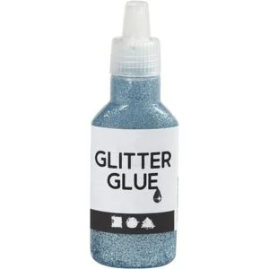Blå Glitterlim - 25 ml