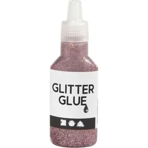 Rosa Glitterlim - 25 ml