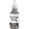 Sølv Glitterlim - 25 ml