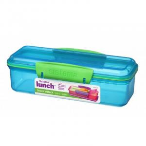 Sistema Snack attack 410ml - blå/grøn