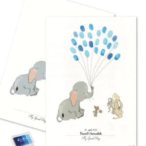 Baby elefant blå