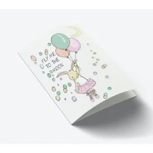 Fly me to the moon - pige A7 kort