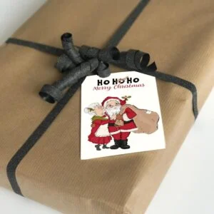 Julekort julemanden og hans kone