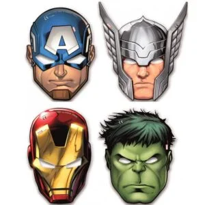 Avengers masker - 6 stk