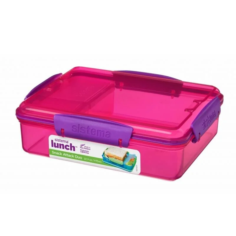 Sistema snack attack Duo 975ml - Pink/lilla