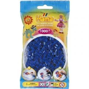 Hama midi perler 207-08 blå – 1000 stk