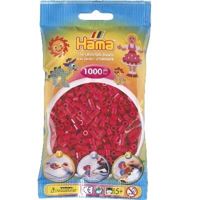 Hama midi perler 207-29 vinrød – 1000 stk Hama midi perler 207-29 vinrød – 1000 stk
