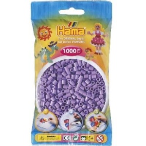 Hama midi perler 207-45 pastel lilla – 1000 stk