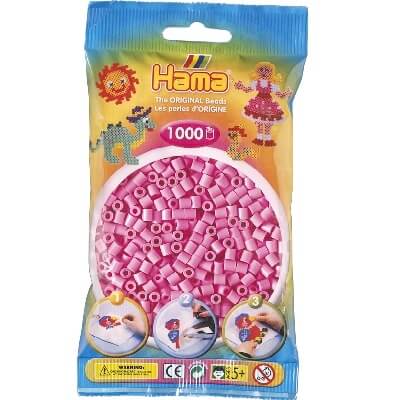 Hama midi perler 207-48 pastel pink – 1000 stk Hama midi perler 207-48 pastel pink – 1000 stk