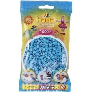 Hama midi perler 207-49 azurblå – 1000 stk