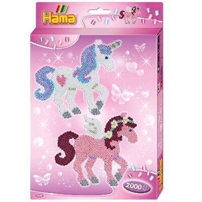 Hama midi gaveæske enhjørninger - 2000 perler Hama midi gaveæske enhjørninger - 2000 perler