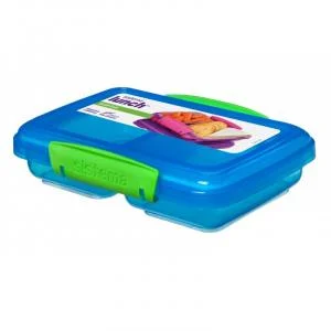 Sistema Small Split snack Box 350ml - Blå/grøn