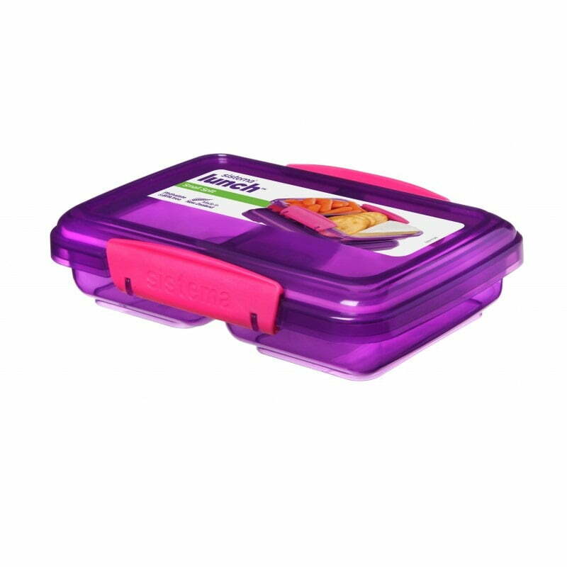41518 Sistema Small Split snack Box 350ml - Lilla/pink Sistema Small Split snack Box 350ml - Lilla/pink