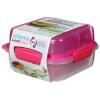 Sistema Lunch Stack Square - pink