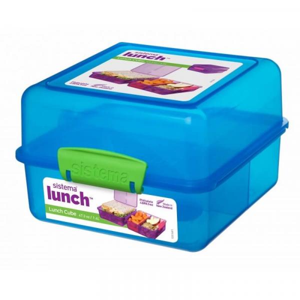 Sistema madkasse Lunch Cube 1,4 L- blå