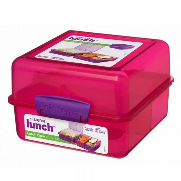 Sistema madkasse Lunch Cube 1,4 L- pink