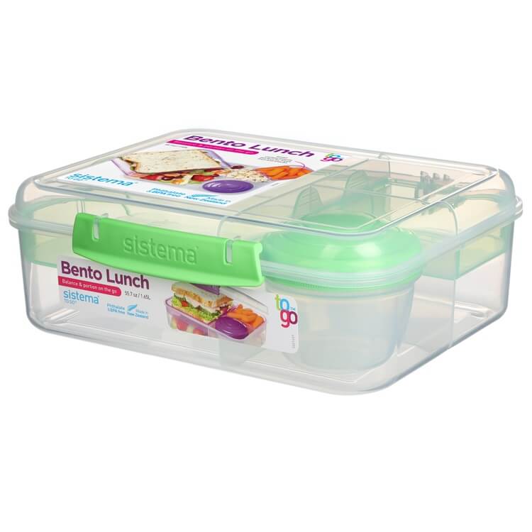 Sistema Bento Lunch To Go 1.65l - Grøn Sistema Bento Lunch To Go 1.65l - Grøn