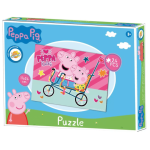 Gurli gris Cykeltur puslespil – 24 brikker