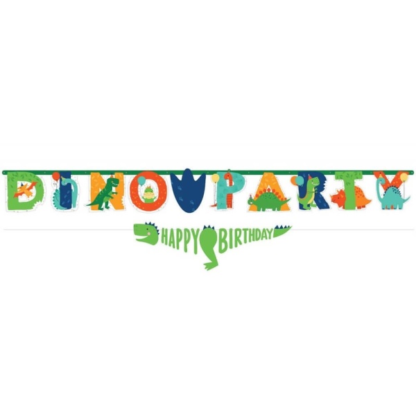 Dinosaur party banner - 230 cm