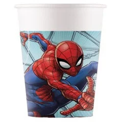 Spiderman papir krus - 8 stk