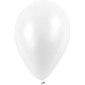 Hvid Ballon Ø23 Hvid -10 stk