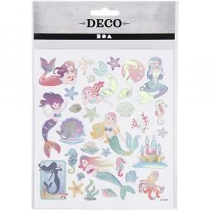 Stickers Havfrue 15x16,5cm 2