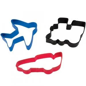 kageforme - tog, fly og bus