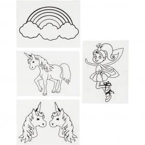 790711 Krympeplast med enhjørning fe regnbue