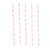 Lyserøde sugerør - 12 stk