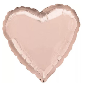 Rose Gold Hjerte Ballon